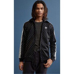Adidas X Pharrell Williams HU Men's Sz XL Black Triangle Print Track Jacket